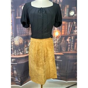 Ann Taylor‎ Loft 100% Leather Skirt – Camel Tan, 2P